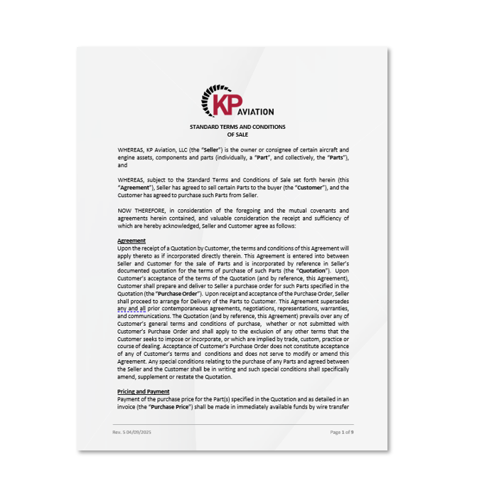 Terms & Conditions of Sale